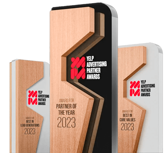 Yelp Advertising partner awards first place award given to iCatch marketing